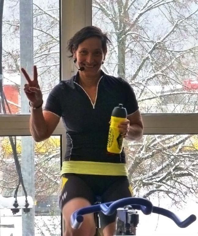 Gladys auf Fitnesstrainer